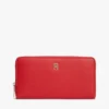 Cartera grande con cremallera y logotipo monograma