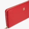 Cartera grande con cremallera y logotipo monograma