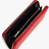 Cartera grande con cremallera y logotipo monograma