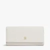 Cartera grande con solapa y monograma integral Cartera grande con solapa y monograma integral