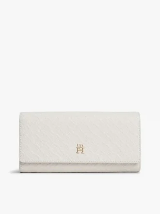 Cartera grande con solapa y monograma integral