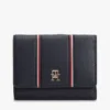 Cartera tríptica con rayas emblemáticas
