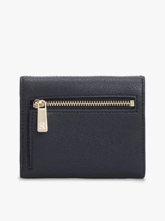 Cartera tríptica con rayas emblemáticas Cartera tríptica con rayas emblemáticas