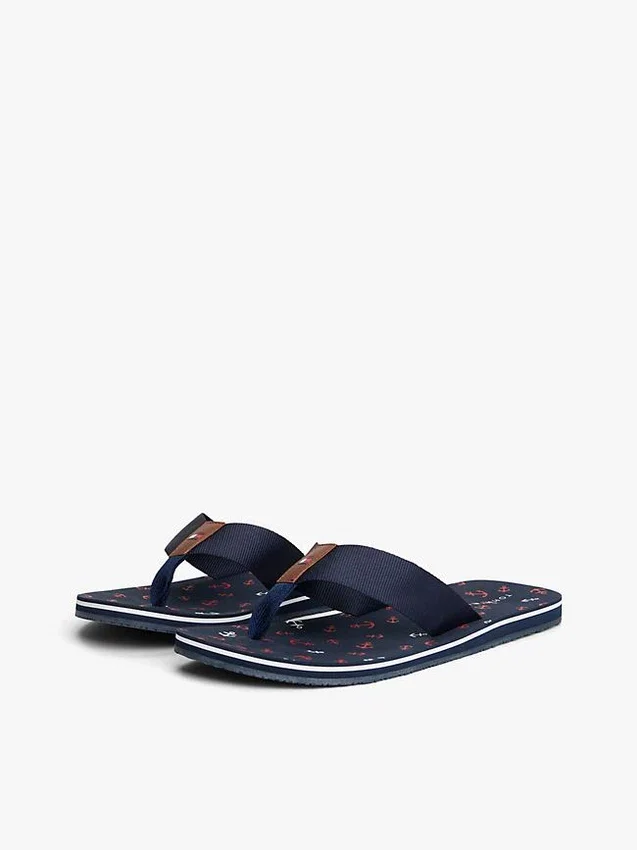 Chanclas con estampado de anclas Chanclas con estampado de anclas