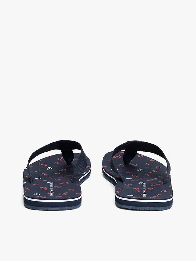 Chanclas con estampado de anclas Chanclas con estampado de anclas