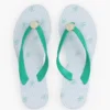 Chanclas con estampado de monograma y detalles metálicos Chanclas con estampado de monograma y detalles metálicos