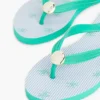 Chanclas con estampado de monograma y detalles metálicos Chanclas con estampado de monograma y detalles metálicos