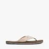 Chanclas de lino y cambray