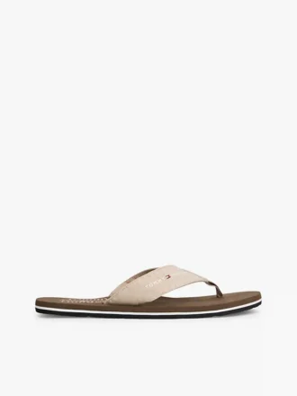 Chanclas de lino y cambray Chanclas de lino y cambray