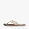 Chanclas de lino y cambray