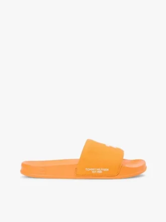 Chanclas de lona con monograma bordado