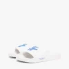 Chanclas de lona con monograma bordado