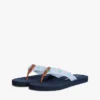 Chanclas de lona con monograma bordado Chanclas de lona con monograma bordado