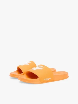 Chanclas de lona con monograma bordado