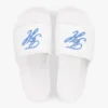 Chanclas de lona con monograma bordado