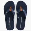 Chanclas de lona con monograma bordado Chanclas de lona con monograma bordado