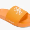 Chanclas de lona con monograma bordado Chanclas de lona con monograma bordado