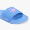 Chanclas de lona con monograma bordado Chanclas de lona con monograma bordado
