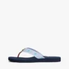 Chanclas de lona con monograma bordado Chanclas de lona con monograma bordado