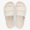 Chanclas de piscina con textura y logotipo de Tommy Chanclas de piscina con textura y logotipo de Tommy