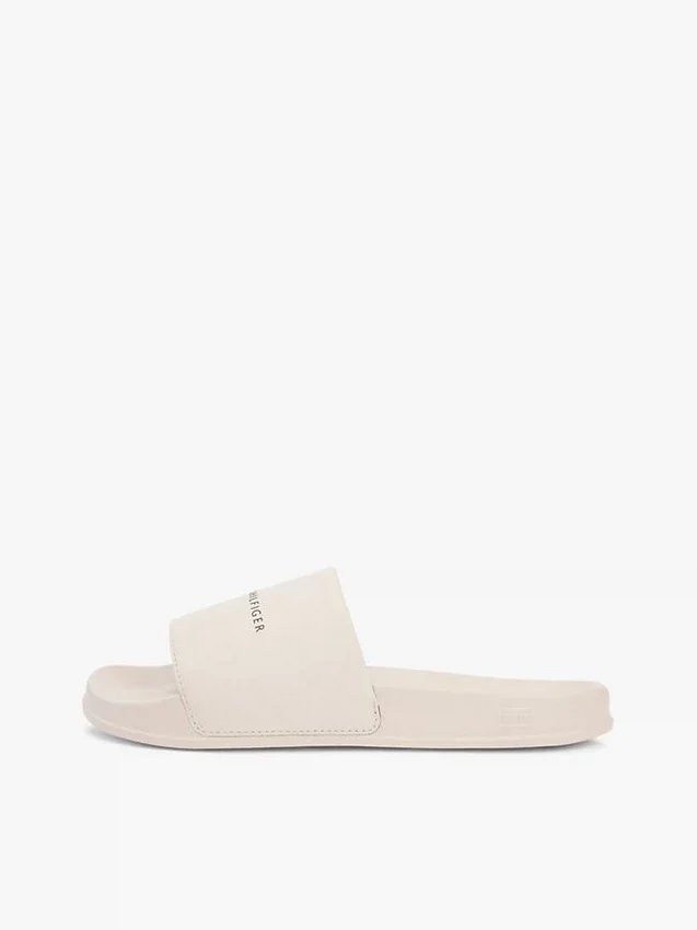 Chanclas de piscina con textura y logotipo de Tommy Chanclas de piscina con textura y logotipo de Tommy