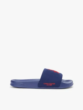 Chanclas de piscina de lona con monograma
