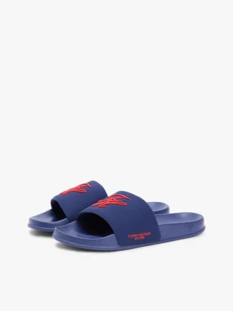Chanclas de piscina de lona con monograma