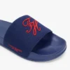 Chanclas de piscina de lona con monograma Chanclas de piscina de lona con monograma