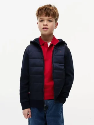 Chaqueta acolchada con capucha para niño