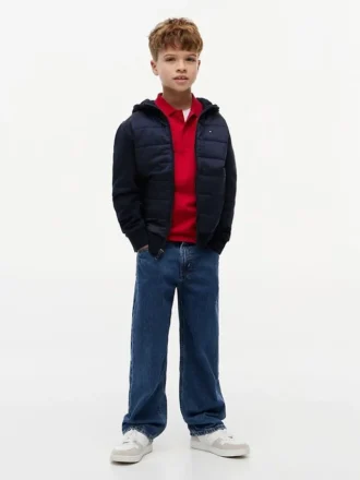 Chaqueta acolchada con capucha para niño