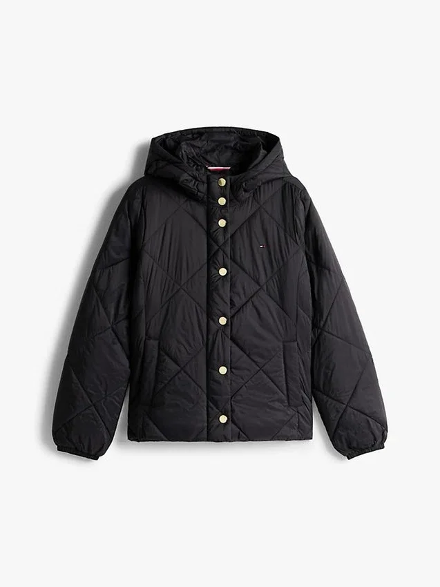 Chaqueta acolchada ligera con capucha Chaqueta acolchada ligera con capucha