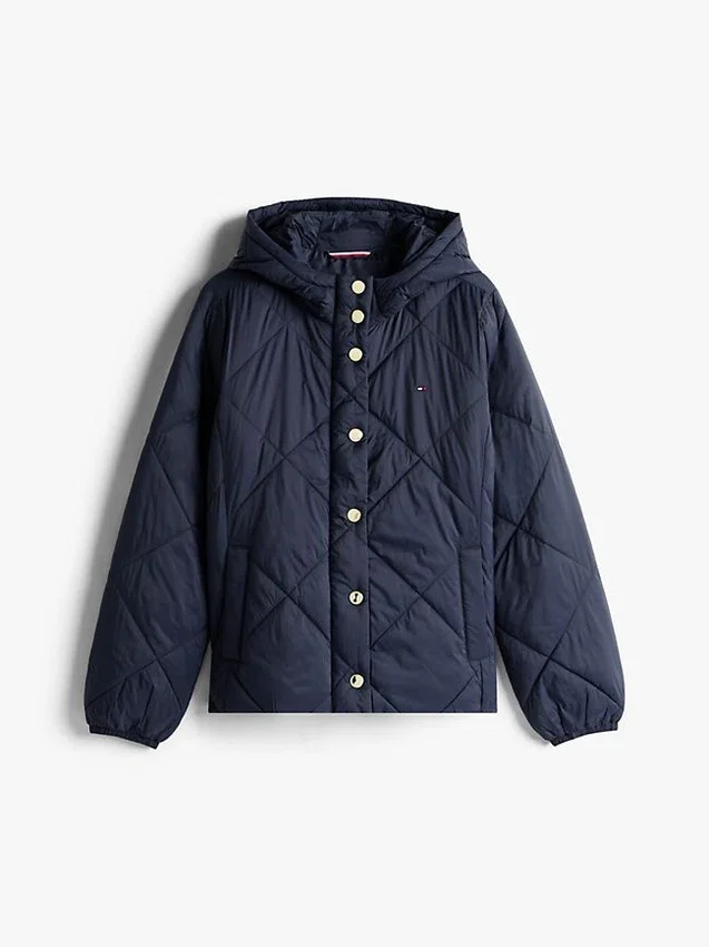 Chaqueta acolchada ligera con capucha Chaqueta acolchada ligera con capucha