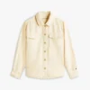 Chaqueta de camisa vaquera teñida en prenda Chaqueta de camisa vaquera teñida en prenda