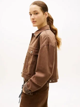 Chaqueta de lona teñida en prenda de Tommy Jeans