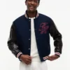 Chaqueta de tejidos mixtos New York Label Chaqueta de tejidos mixtos New York Label