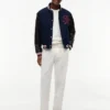 Chaqueta de tejidos mixtos New York Label Chaqueta de tejidos mixtos New York Label