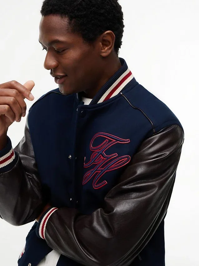 Chaqueta de tejidos mixtos New York Label Chaqueta de tejidos mixtos New York Label