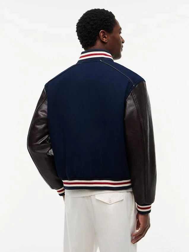 Chaqueta de tejidos mixtos New York Label Chaqueta de tejidos mixtos New York Label