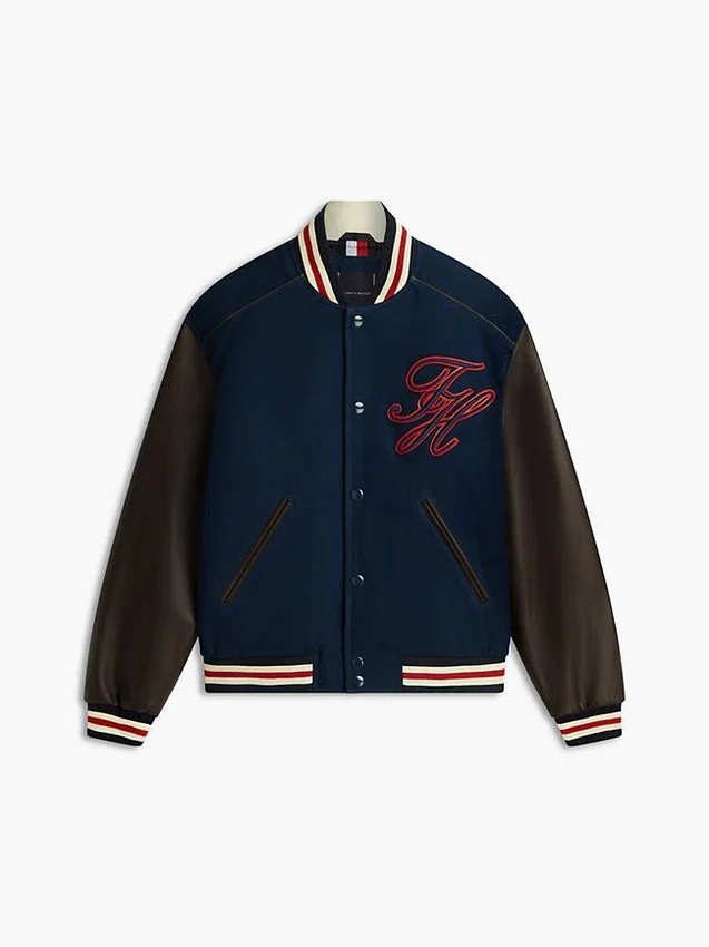 Chaqueta de tejidos mixtos New York Label Chaqueta de tejidos mixtos New York Label