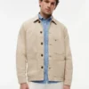 Chaqueta de trabajo de denim teñida en prenda Chaqueta de trabajo de denim teñida en prenda