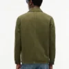Chaqueta de trabajo de denim teñida en prenda Chaqueta de trabajo de denim teñida en prenda