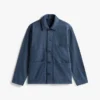 Chaqueta de trabajo de denim teñida en prenda