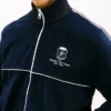 Chaqueta deportiva de terciopelo con escudo monograma Chaqueta deportiva de terciopelo con escudo monograma
