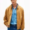 Chaqueta motera de ante de corte holgado Chaqueta motera de ante de corte holgado