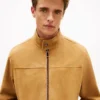 Chaqueta motera de ante de corte holgado Chaqueta motera de ante de corte holgado