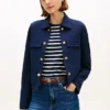Chaqueta Ponte con múltiples bolsillos y botones dorados Chaqueta Ponte con múltiples bolsillos y botones dorados