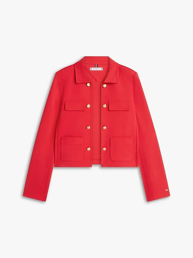 Chaqueta Ponte con múltiples bolsillos y botones dorados Chaqueta Ponte con múltiples bolsillos y botones dorados