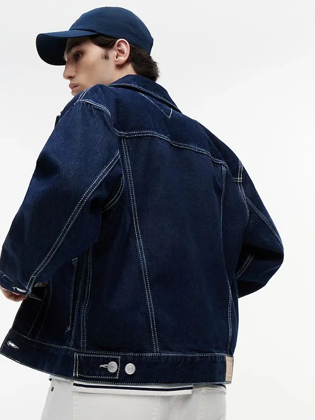 Chaqueta ranchera vaquera de lavado oscuro de Tommy Jeans Chaqueta ranchera vaquera de lavado oscuro de Tommy Jeans