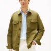 Chaqueta tipo camisa de sarga Chaqueta tipo camisa de sarga