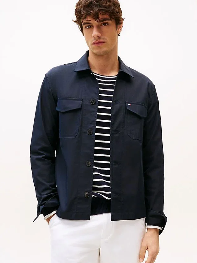 Chaqueta tipo camisa de sarga Chaqueta tipo camisa de sarga